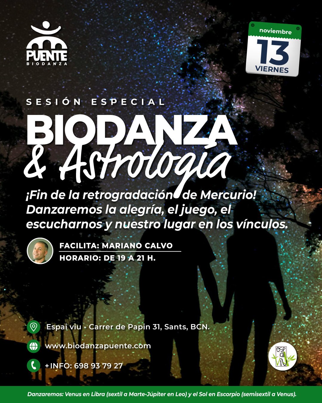 Biodanza y Astrología con Mariano Calvo