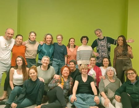 Foto de final de clase de Biodanza Puente